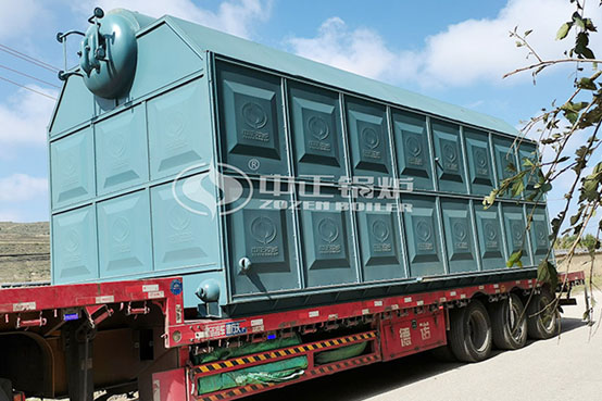 宁夏西吉县20吨环保型SZL系列链条炉排水管蒸汽锅炉项目